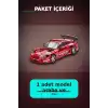 Diecast 1/64 Toyota Supra A80 Top Secret GT-300 Kırmızı Krom Model Araba BX-313385