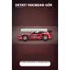Diecast 1/64 Toyota Supra A80 Top Secret GT-300 Kırmızı Krom Model Araba BX-313385