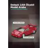 Kırmızı Metalik 1/64 Lamborghini Countach 25th Anniversary Model Araba BX-313387