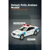 Sesli Işıklı 1:32 Ölçek Polis Arabası - AG13 Pilli Çocuk Oyuncağı, 12 cm BX-313389