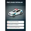 Sesli Işıklı 1:32 Ölçek Polis Arabası - AG13 Pilli Çocuk Oyuncağı, 12 cm BX-313389