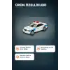 Sesli Işıklı 1:32 Ölçek Polis Arabası - AG13 Pilli Çocuk Oyuncağı, 12 cm BX-313389