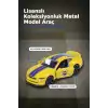 1 Adet Sarı-Lacivert 1:64 Die-Cast Metal Model Araba 7.5 cm Fenerbahçe Koleksiyon BX-313390