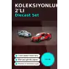 1:32 Diecast Metal 13 cm Araba Modeli - 2006 Mitsubishi Lancer IX ve Nissan Skyline GTR BX-313395
