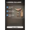 Ahşap Yapı Blokları 100 Parça 11x2,2x0,7 cm Doğal ve Boyalı Çocuk Gelişim BX-313414