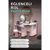 Katlanabilir 3 Parcali Guzellik Salonu Oyun Seti - Cocuklar Icin Makyaj Kuafor Manikur BX-313422