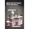 Katlanabilir 3 Parcali Guzellik Salonu Oyun Seti - Cocuklar Icin Makyaj Kuafor Manikur BX-313422