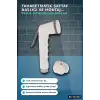 Köşeli Taharetmatik Şattaf Başlık - Beyaz Gri Plastik - Banyo Aksesuarı BX-313432