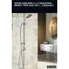 Krom Kaplama 5+1 Fonksiyon Robot Tepe Duş Seti - 2 Başlıklı Banyo Takımı BX-313428