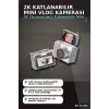 2K 1.47 İps Ekranlı 180 Derece Katlanabilir Mini Vlog Kamerası - Anahtarlık Boy BX-313483
