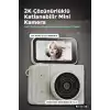 2K 1.47 İps Ekranlı 180 Derece Katlanabilir Mini Vlog Kamerası - Anahtarlık Boy BX-313483