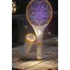 Lityum Bataryalı Sinek Öldürücü Raket - El Feneri ve LED Işıklı, 1 Adet BX-313486