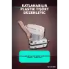 Katlanabilir Plastik Tişört Düzenleyici Aparat - 1 Adet, Dolap İçi Organizer BX-313490