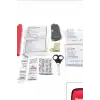 Fermuarlı Polyester Çantalı 17 Parça Acil İlk Yardım Seti Araba Ev Ofis BX-313494