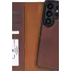 Manyetik Kart Yuvalı Deri Cüzdan Kılıf, Samsung Galaxy S26 Ultra İçin, RFID Korumalı BX-313504