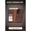 Manyetik Kart Yuvalı Deri Cüzdan Kılıf, Samsung Galaxy S26 Ultra İçin, RFID Korumalı BX-313504