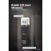 Mini Usb 3.0 Sd Tf Kart Okuyucu Hub Adaptör - 1 Adet Kompakt Veri Aktarıcı Pc Tablet İçin BX-313517