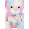Yumuşak Peluş Oyuncak Gökkuşağı Desenli Ayıcık 45 cm Sevimli Hediye İçin Tekli BX-313537