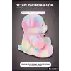 Yumuşak Peluş Oyuncak Gökkuşağı Desenli Ayıcık 45 cm Sevimli Hediye İçin Tekli BX-313537