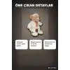 Pijamalı 40 cm Yumuşak Peluş Ayıcık - Sevimli Uyku Arkadaşı Hediye Oyuncağı BX-313542