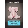 Peluş Fil Oyuncak 30 cm Yumuşak Dolgulu - Tekli Paket, Bebek ve Çocuk İçin Renk Seçenekli BX-313546