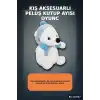 Kış Aksesuarlı 30 cm Yumuşak Peluş Kutup Ayısı Oyuncak, Çocuk Odası Hediyesi BX-313547