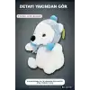 Kış Aksesuarlı 30 cm Yumuşak Peluş Kutup Ayısı Oyuncak, Çocuk Odası Hediyesi BX-313547