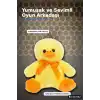 Yumuşak Tüylü 20 cm Ördek Peluş Oyuncak - Kurdeleli, Bebek ve Çocuk Hediyesi BX-313552