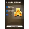 Yumuşak Tüylü 20 cm Ördek Peluş Oyuncak - Kurdeleli, Bebek ve Çocuk Hediyesi BX-313552