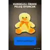 Yumuşak Tüylü 20 cm Ördek Peluş Oyuncak - Kurdeleli, Bebek ve Çocuk Hediyesi BX-313552