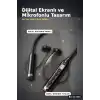 Boyun Bantlı 600 Saat Müzik Süreli Bluetooth V4.0 Kulaklık - Mikrofonlu Ses Kontrollü BX-313556