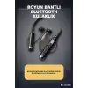 Boyun Bantlı 600 Saat Müzik Süreli Bluetooth V4.0 Kulaklık - Mikrofonlu Ses Kontrollü BX-313556