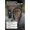 Çift Telefon Bağlantılı Titreşimli Bluetooth Boyun Kulaklığı 10m Menzil Mikrofonlu BX-313558