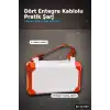 Dahili Kablolu 60000mAh Powerbank 22.5W Hızlı Şarj Type-C USB Çıkışlı Dijital Göstergeli BX-313567