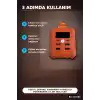 Dijital Ekranli 60000mAh 4 Kablolu Powerbank 22.5W Hizli Sarj Coklu Cikisli BX-313568