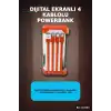 Dijital Ekranli 60000mAh 4 Kablolu Powerbank 22.5W Hizli Sarj Coklu Cikisli BX-313568