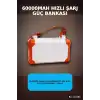 Entegre Kablolu 60000mAh 22.5W Hızlı Şarj Powerbank - Çoklu USB-C Çıkışlı Güç Bankası BX-313569