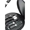 Seyahat Icin 5i1 Arada USB Type-C Sarj Kablosu Seti 60W Destekli Kutulu BX-313521