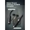 Bluetooth V4.0 Boyun Kulaklık 600 Saat Bekleme Dijital Göstergeli Çift Cihaz Bağlantılı BX-313557