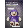 30 cm Kapüşonlu Peluş Ayıcık - Keep Cool Yazılı Sweatshirt, Pati Desenli Ayak BX-313539