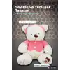43 Cm T-Shirt Giydirilmiş Peluş Ayı Oyuncak - Yumuşak Seçenekli BX-313535