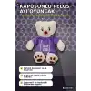 Renkli Kapüşonlu Sweatshirt Giyen 30 cm Peluş Ayı Oyuncak Hediyelik BX-313551