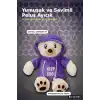 Renkli Kapüşonlu Sweatshirt Giyen 30 cm Peluş Ayı Oyuncak Hediyelik BX-313551