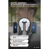 Dijital Ekranlı Boyun Bantlı Bluetooth Kulaklık Mikrofonlu Çift Cihaz Bağlantılı Kablosuz BX-313559
