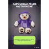 Renkli Kapüşonlu Sweatshirt Giyen 30 cm Peluş Ayı Oyuncak Hediyelik BX-313551