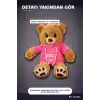 Renkli Kapüşonlu Sweatshirt Giyen 30 cm Peluş Ayı Oyuncak Hediyelik BX-313551
