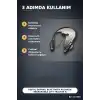 Dijital Ekranlı Boyun Bantlı Bluetooth Kulaklık Mikrofonlu Çift Cihaz Bağlantılı Kablosuz BX-313559