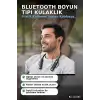 Bluetooth V4.0 Boyun Tipi Kulaklık 10 Mt Menzilli Mikrofonlu Dijital Ekranli Kulak Ici BX-313560