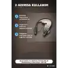 Bluetooth V4.0 Boyun Tipi Kulaklık 10 Mt Menzilli Mikrofonlu Dijital Ekranli Kulak Ici BX-313560
