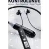 Bluetooth 4.0 Boyun Kulakligi Mikrofonlu Ses Kontrollu 400 Saat Bekleme Suresi 10m Menzil BX-313564